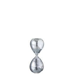 Sablier maison du monde paillettes argent 20cm