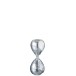 Ampulheta caseira do mundo com purpurina prateada 20 cm Ampulheta caseira do mundo com purpurina prateada 20 cm