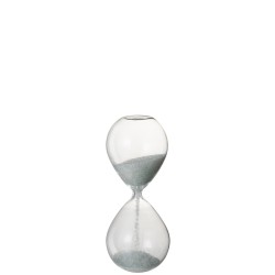 Sablier en verre blanc 25 cm