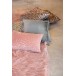 Coussin sequins en velours marron et bronze 45x45cm