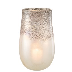 Vase en verre gris 15x11x31 cm