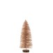 Albero di Natale decorativo in plastica rosa dorato 15x15x39 cm