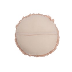 Cuscino rotondo in cotone salmone 47x47cm