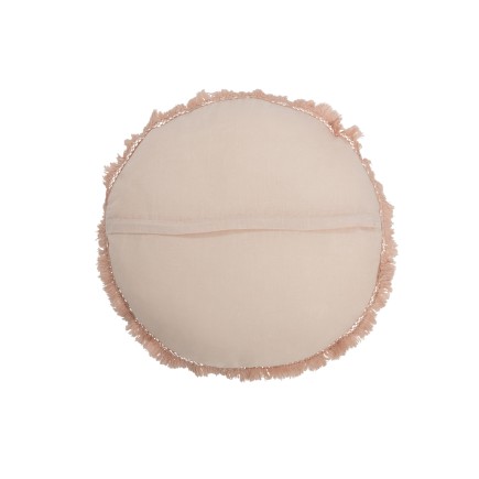Cuscino rotondo in cotone salmone 47x47cm