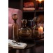 Bouteille décorative avec bouchon en verre marron 11x11x44 cm Bouteille décorative avec bouchon en verre marron 11x11x44 cm