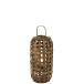 Lanterne cylindrique en carton marron 32x32x68 cm