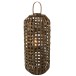 Grande lanterne cylindrique en bois 95 x 40 x 40cm