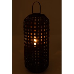 Grande lanterne cylindrique en bois 95 x 40 x 40cm