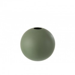 Vase boule en céramique vert d'ea u 25x23cm