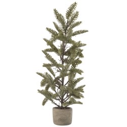 Branche de Sapin décoratif en plastique vert 30x17x73 cm