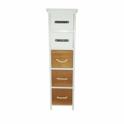 Chiffonnier Caisson à Tiroirs Versa 21520046 Bois de paulownia 5 tiroirs Bois (29 x 95 x 25 cm)
