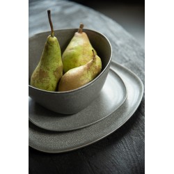 Bol rond en céramique marron H8.5cm
