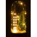 Cloche de Noël en verre marron 14x14x27 cm