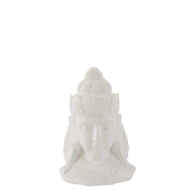 Tête bouddha blanc