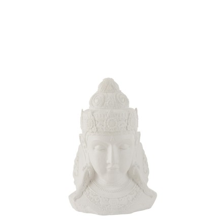 Tête bouddha blanc