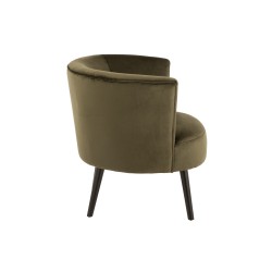 Sillón lounge de tela verde 80x70x75 cm