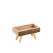 Cachepot en bois naturel 39x22x31 cm Cachepot en bois naturel 39x22x31 cm