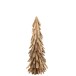 Sapin de Noël décoratif à led en bois naturel 27x27x80.5 cm