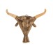 Cabeza de toro para colgar en madera natural 88x20x74 cm