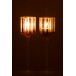 Lot de 2 photophores en verre marron 7x7x25 cm Lot de 2 photophores en verre marron 7x7x25 cm