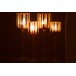 Lot de 2 photophores en verre marron 9x9x30 cm Lot de 2 photophores en verre marron 9x9x30 cm