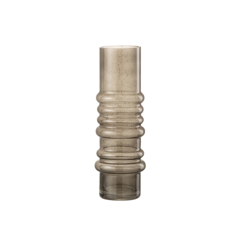 vase bord haut verre gris vase bord haut verre gris