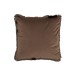 Cuscino quadrato in poliestere marrone 42x42cm Cuscino quadrato in poliestere marrone 42x42cm
