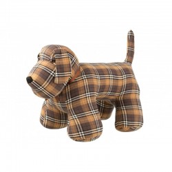 Cale-porte chien en textile marron 72x35x48 cm