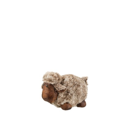 PARAPUERTA OVEJA TEXTIL MARRON/GRIS SMALL
