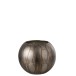 Photophore rond en verre gris 20x20x17 cm