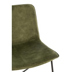 Tumbona de metal verde de 71x68x78 cm