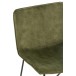 Tumbona de metal verde de 71x68x78 cm