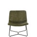 Tumbona de metal verde de 71x68x78 cm