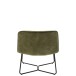 Tumbona de metal verde de 71x68x78 cm