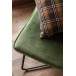 Tumbona de metal verde de 71x68x78 cm