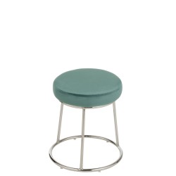 Coussin pour tabouret en textile azur 34x34x8 cm