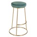 Coussin pour tabouret en textile azur 34x34x8 cm