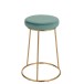 Coussin pour tabouret en textile azur 34x34x8 cm
