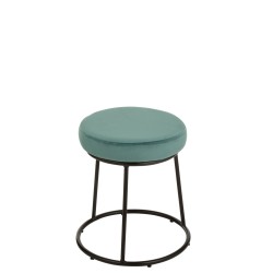 Coussin pour tabouret en textile azur 34x34x8 cm