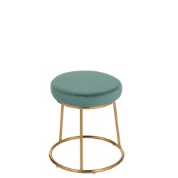 Coussin pour tabouret en textile azur 34x34x8 cm