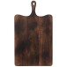 Tabla de cortar rectangular con mango de madera marrón L60cm Tabla de cortar rectangular con mango de madera marrón L60cm