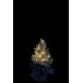 Sapin de Noël décoratif à led en plastique vert 20x20x45 cm