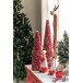 Sapin de Noël décoratif à led en plastique vert 20x20x45 cm