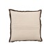 Cuscino quadrato in pelle marrone 45x45cm Cuscino quadrato in pelle marrone 45x45cm