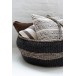 Cuscino quadrato in pelle marrone 45x45cm Cuscino quadrato in pelle marrone 45x45cm