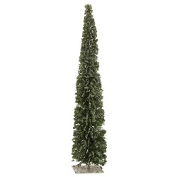 Sapin de noël en plastique vert 10x10x60 cm