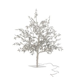 Arbre lumineux branche et feuilles pailletées led 56cm