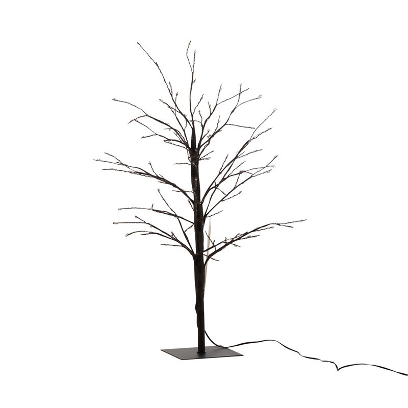 Arbre lumineux branche led en métal noir 57x20x20 cm