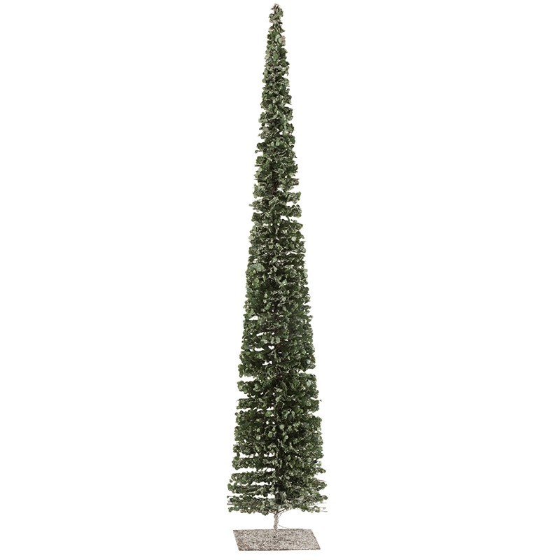 Sapin de noël en plastique vert 12x12x79 cm