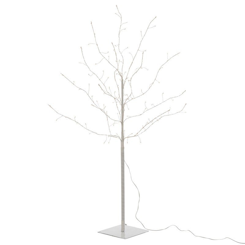 Árvore luminosa com ramos LED brancos em metal, 100 cm Árvore luminosa com ramos LED brancos em metal, 100 cm